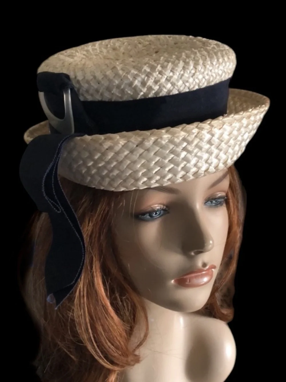 Vintage Cream Straw Hat - Picture 14 of 14